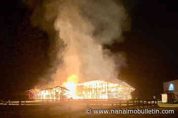Suspicious fire destroys two empty horse barns at Port Alberni’s fall fairgrounds