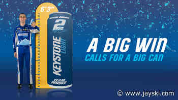 Austin Cindric to Unveil Largest Can of Keystone Light - Jayski.com
