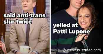 8 Times Neil Patrick Harris Was Problematic Or Rude As Hell, Like WOW - BuzzFeed