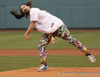 DJ Steve Aoki throws out horrendous first pitch at Fenway Park - Belleville Intelligencer