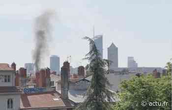 Incendie à Lyon, une fumée importante visible depuis plusieurs points - actu.fr