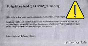 Unkreative Kriminelle: Saarwellingen warnt vor diesen Betrugs-Briefen - SOL.DE - Saarland Online