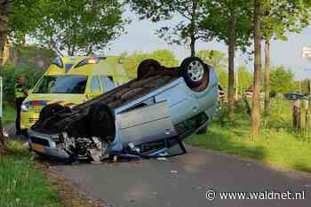 Bestuurder botst tegen boom en slaat over de kop in Twijzel - WâldNet