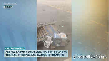 Chuva e vento forte causam transtornos na cidade do Rio de Janeiro - R7