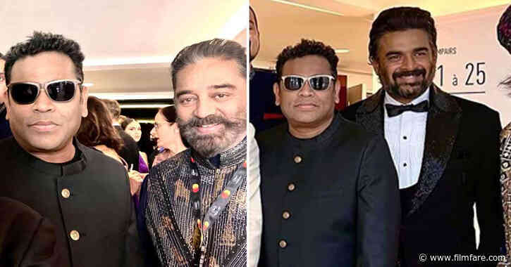 Cannes 2022: AR Rahman looks dapper as he shares joyous pics with Kamal Haasan and R Madhavan