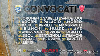 Brescia-Monza: i convocati di Mister Corini - Brescia Calcio