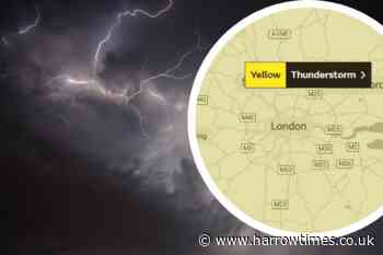 Met Office issues thunderstorm warnings across London
