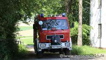 Gasaustritt in Mesmering bei Obertaufkirchen - Feuerwehr und Rettungskräfte im Einsatz