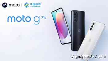 Moto G71s 5G With 5,000mAh Battery, 50-Megapixel Triple Rear Cameras Launched: Price, Specifications
