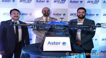 Aster ties up with drone logistics firm Skye Air Mobility - United News of India