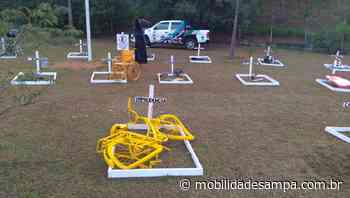 Maio Amarelo: Cotia monta cenário retratando as mortes no trânsito no ano de 2021 - Mobilidade Sampa