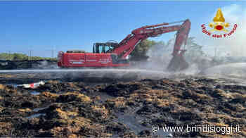 Incendio nelle campagne , a fuoco 2mila balle di paglia - BrindisiOggi