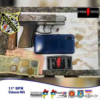 Em Timon Polícia Militar com apoio do CTA prende dupla com arma de fogo, drogas e duas motocicletas roubadas • PM/MA - Polícia Militar do Maranhão - SSP/MA (.gov)