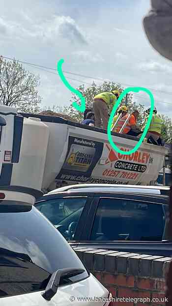 Blackburn: Operation launched to free man from cement mixer