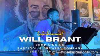 Will Brant performs Loop Singing at Pareidolia Brewing Company - Sebastian Daily