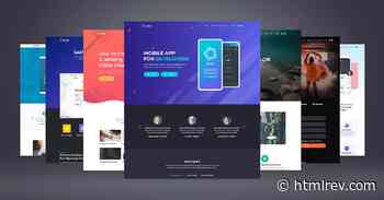 HTMLrev - 50 beautiful HTML landing page templates library