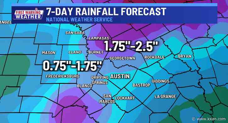Rainfall projections ramp up ahead of wet pattern