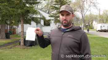 Saskatoon driver 'shocked' after $150 ticket issued for bike rack