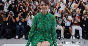 Bérénice Bejo et son minishort pailleté vert gazon animent le photocall de Cannes - Le Figaro