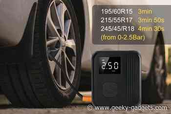 Oopump portable air pump, jump starter and power bank