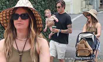 Ashley Tisdale and husband Christopher French take their daughter Jupiter, one, in Los Angeles - Daily Mail