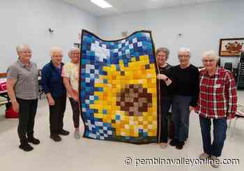 Carman women crafting quilts for Ukrainian refugees - PembinaValleyOnline.com - Local news, Weather, Sports, Free Classifieds and Business Listings for the Pembina Valley, Manitoba - PembinaValleyOnline.com