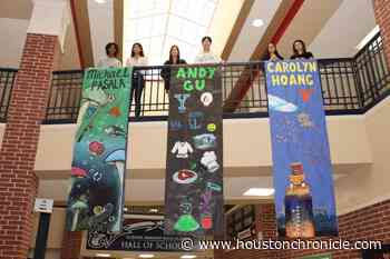 Dawson hall ablaze with colorful banners honoring each top senior - Houston Chronicle