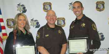 St. Clair County Sherriff Awards Wade and Krzywiecki as Employees of the Year - WGRT Local News
