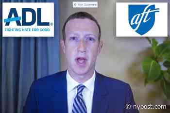 Teachers union, ADL want checks placed on 'toxic' Mark Zuckerberg - New York Post