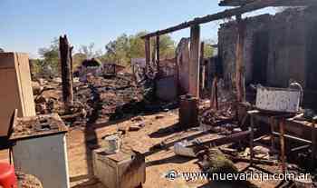 Una vivienda sufrió un incendio en el paraje Santa Rosa - NUEVA RIOJA