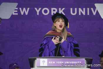 Music superstar Taylor Swift gets honorary degree from New York University