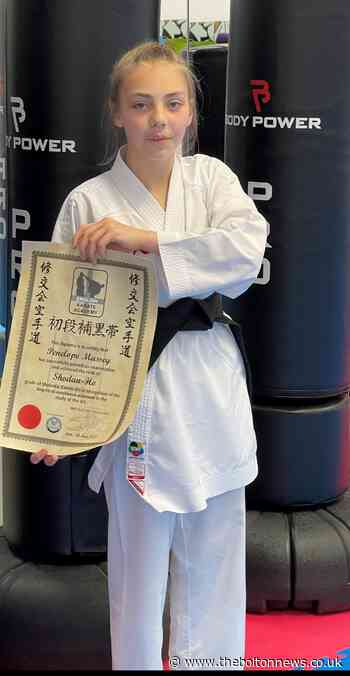 Penny achieves her black belt level - The Bolton News