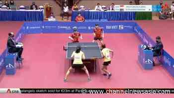 Singapore women's table tennis team cope with absence of veteran player in SEA Games | Video - CNA