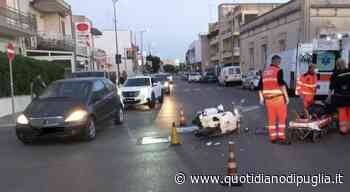 Lecce, tragedia sfiorata in periferia: scontro fra auto e scooter. Paura per un 51enne - quotidianodipuglia.it
