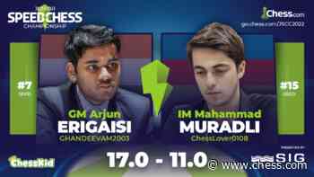 Erigaisi Routs Comeback King Muradli: 2022 Junior Speed Chess Championship QF - Chess.com