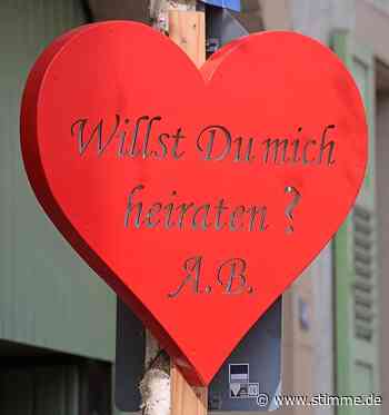 Dieser Heiratsantrag sorgt in Eppingen für Gesprächsstoff - Heilbronner Stimme