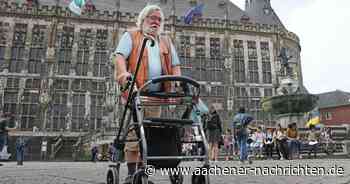 Selbstversuch mit Rollator: Auf der Rüttelpiste durch Aachens historische Altstadt