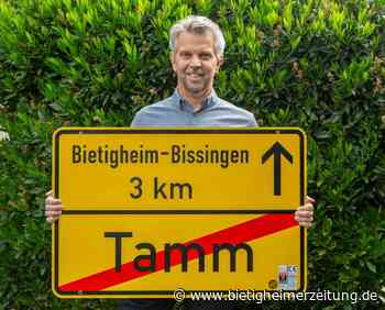 Ortsschildversteigerung Tamm: Schild wandert in den Partykeller - Bietigheimer Zeitung