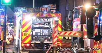 Fire crews battled blaze in large barn into the night - Cornwall Live