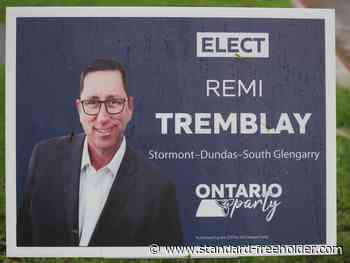 Bainsville's Rémi Tremblay is Ontario Party candidate for SDSG - Standard Freeholder