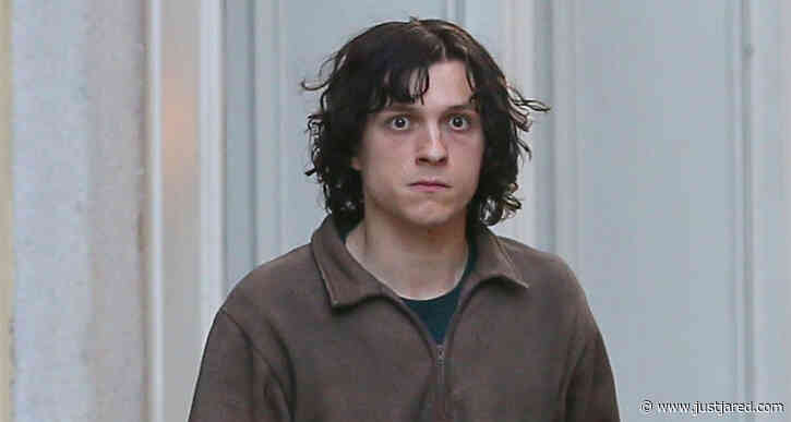 Tom Holland Looks Distressed While Filming 'The Crowded Room' in NYC