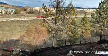 Kamloops Fire Rescue says Saturday grass fire near TRU was sparked by homeless camp - radionl.com