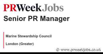 Marine Stewardship Council : Senior PR Manager