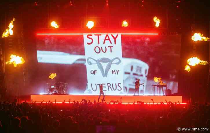 Halsey screens Roe vs Wade video during tour-opening show