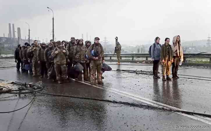 Ukrainian troops surrendering at Mariupol registered as POWs - The Associated Press