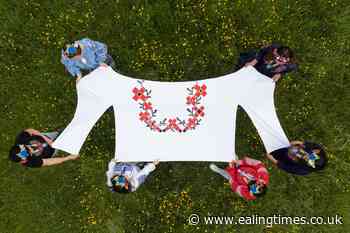 Ukrainian marking Vyshyvanka Day with giant shirt - Ealing Times