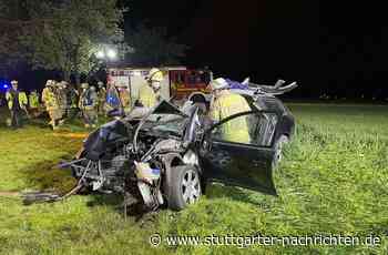 Unfall in Remseck: Auto prallt gegen Baum – Fahrer schwer verletzt - Stuttgarter Nachrichten