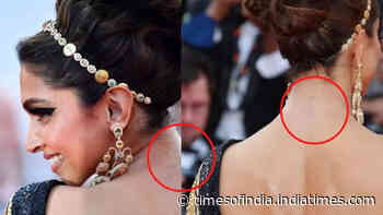 Deepika Padukone's tattoo for Ranbir Kapoor appears faint at Cannes 2022 red carpet