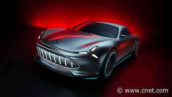 Mercedes Vision AMG Concept Is a Stunning Streamliner     - CNET