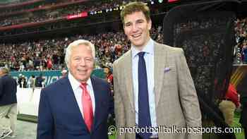 Eli Manning jokes Robert Kraft would have 10 Super Bowl rings if not for the Mannings